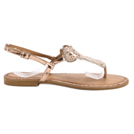 Queentina Bequeme rosa Sandalen