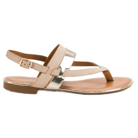 Small Swan Japanische Sandalen braun