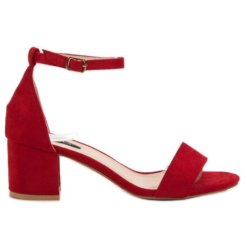 VICES Wildledersandalen rot