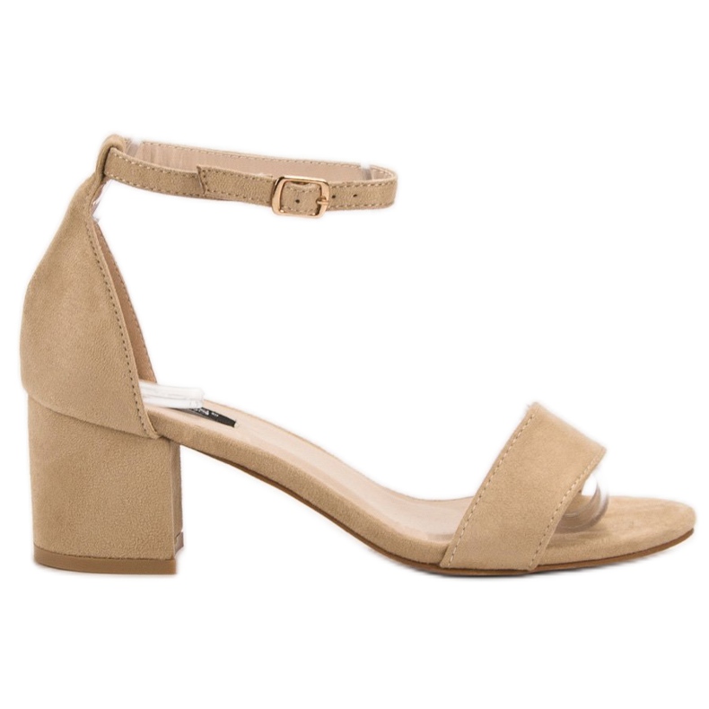 VICES Wildledersandalen beige