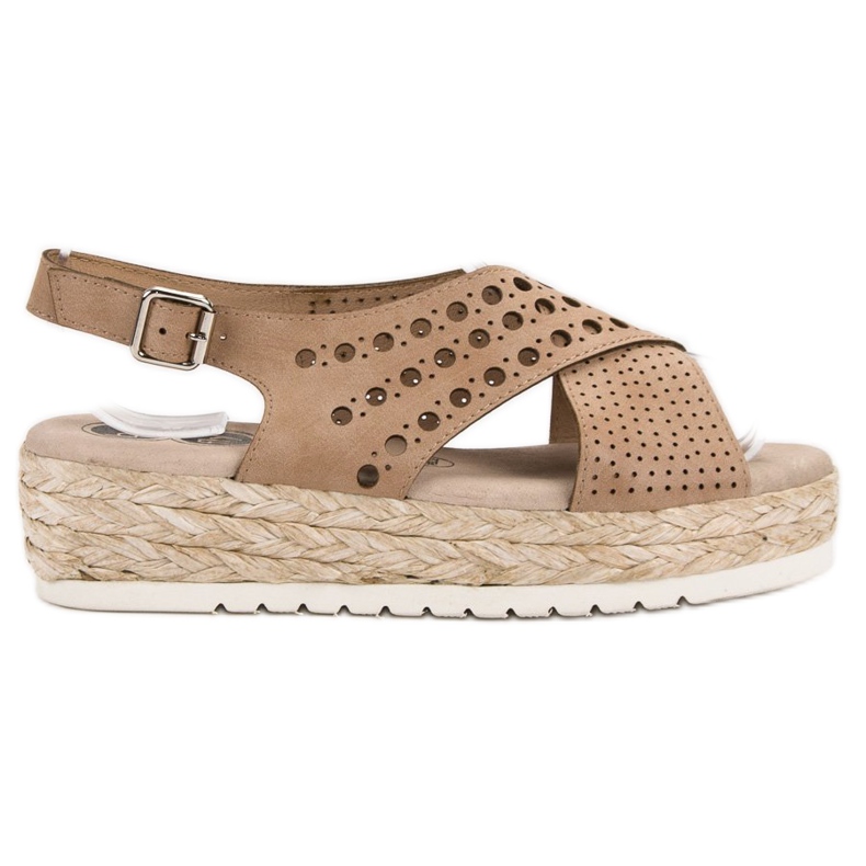 SHELOVET Espadrilles-Sandalen braun