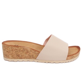 Beige Kork Keilabsatz 3527-12 Beige