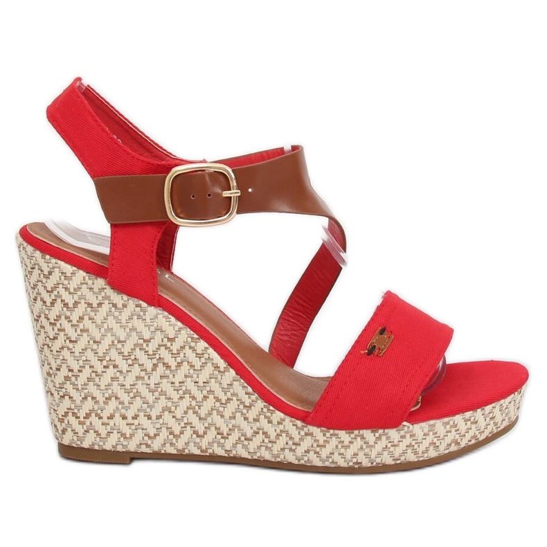 Rote Keilsandalen BL-360 Rot