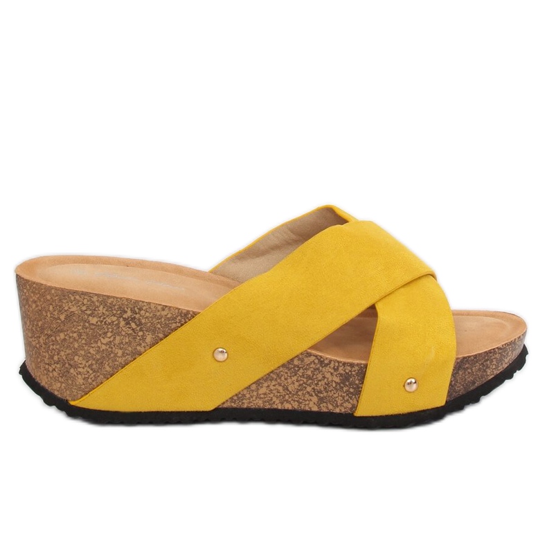 Gelb G1560 Gelbe Keilpantoffeln