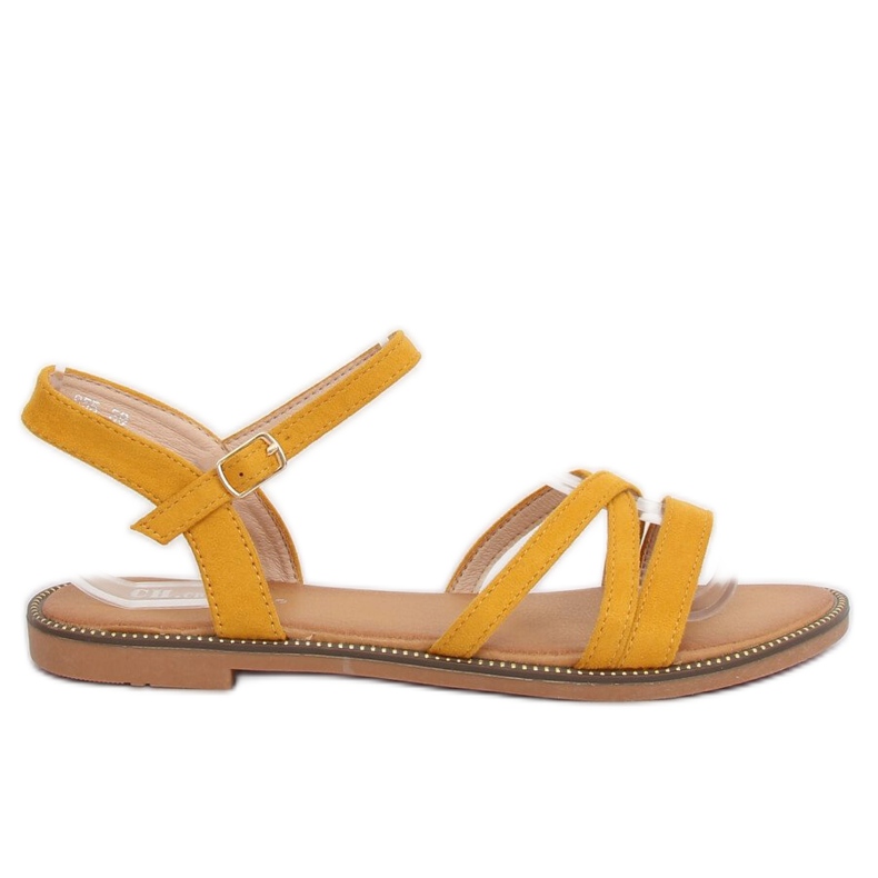 Gelbe Sandalen für Damen S55 Gelb