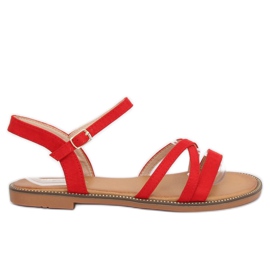 Rote Damensandalen S55 Rot