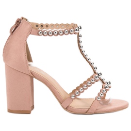 Laura Mode Stylische Sandalen rosa