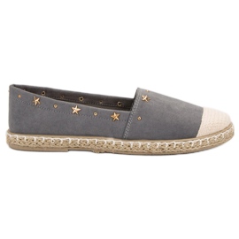 SHELOVET Espadrilles mit Jets grau