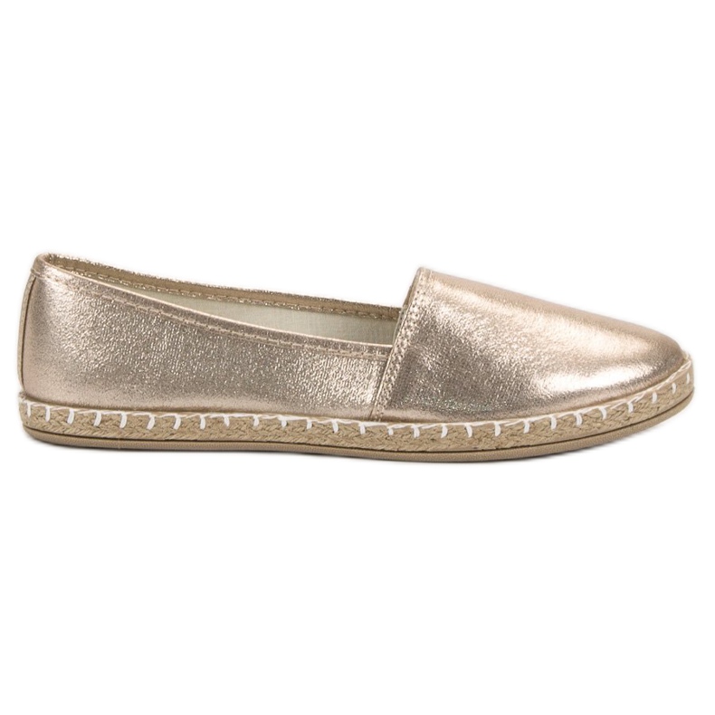 New Tlck Goldene Espadrilles