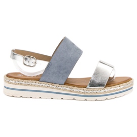 SHELOVET Bequeme Sandalen blau