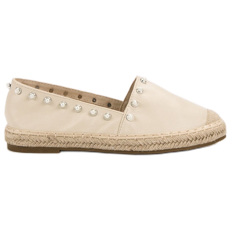 Erynn Espadrilles mit Perlen braun