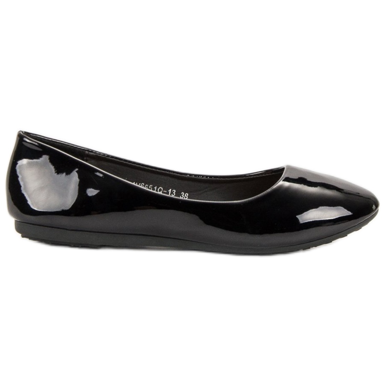 GUAPISSIMA Lackierte Ballerinas schwarz
