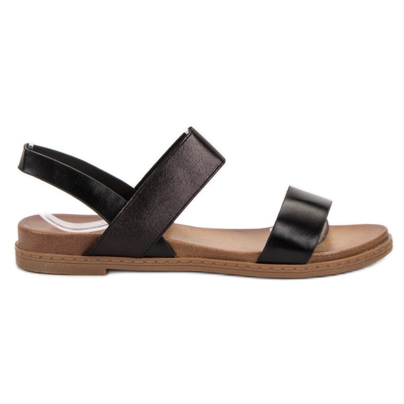 Laura Mode Slip-on-Sandalen schwarz