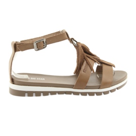 Boho Sandalen Big Star 274958 braun