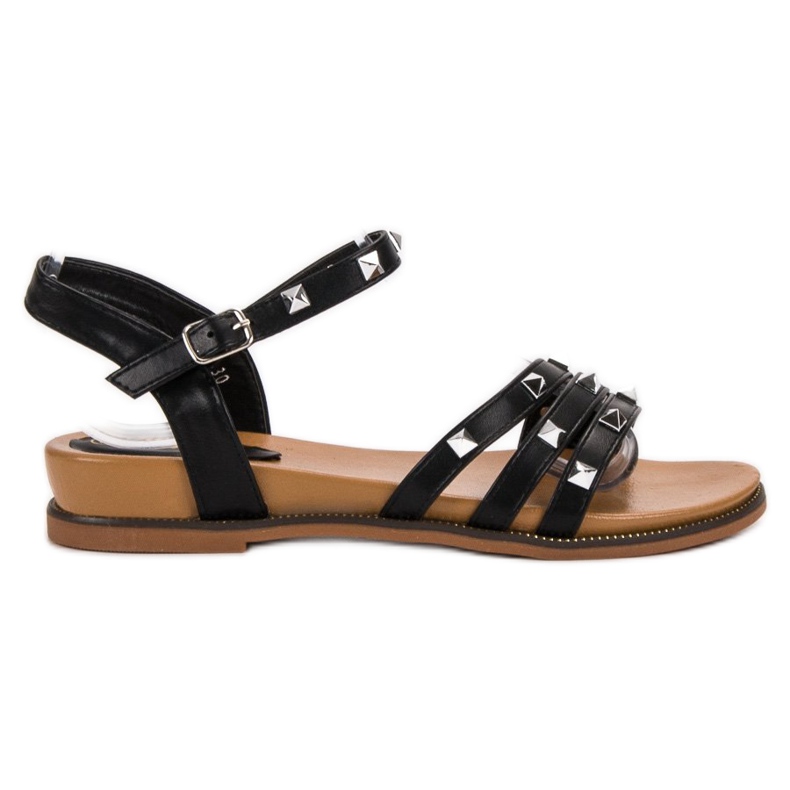 Renda Sandalen mit Nieten schwarz