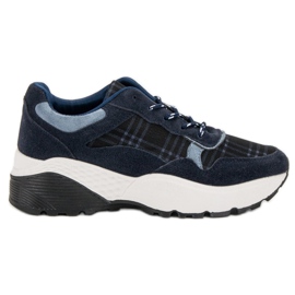 SHELOVET Marineblaue Turnschuhe
