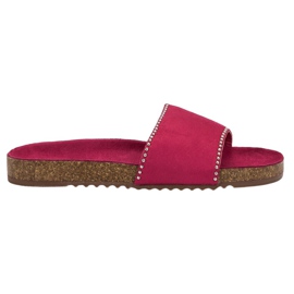 Goodin Wildleder Hausschuhe rosa