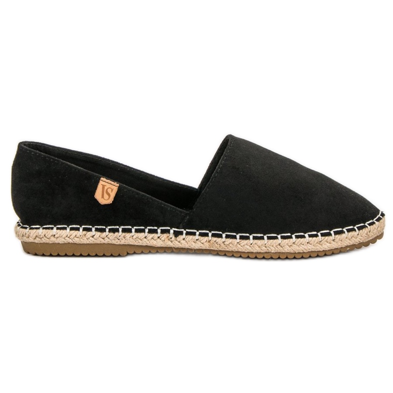 VICES Wildleder-Espadrilles schwarz
