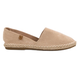VICES Wildleder-Espadrilles braun