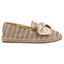 Espadrilles mit Glitzer VICES braun