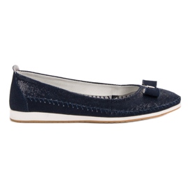 Ballerinas mit Schleife VINCEZA marineblau