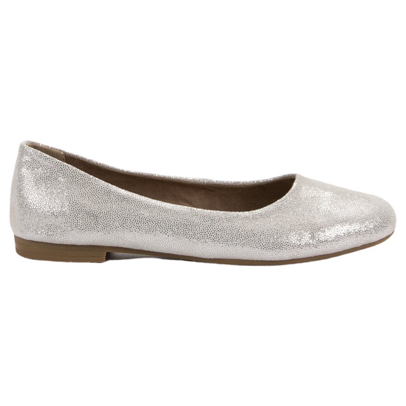 VINCEZA Ballerinas aus Leder grau