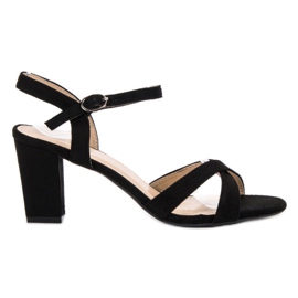 Annalisa Schwarze Sandalen