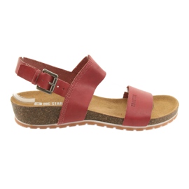 Big Star 274A016 rote Damensandalen