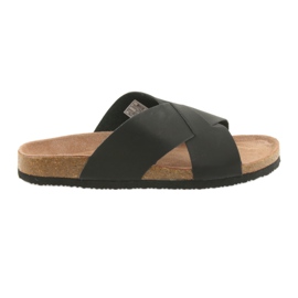 Herren profilierte Big Star 174603 schwarze Hausschuhe