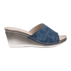 Goodin Keilsandalen blau