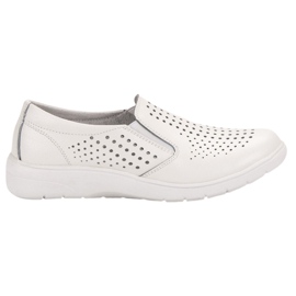 Kylie Weiße Lederschuhe