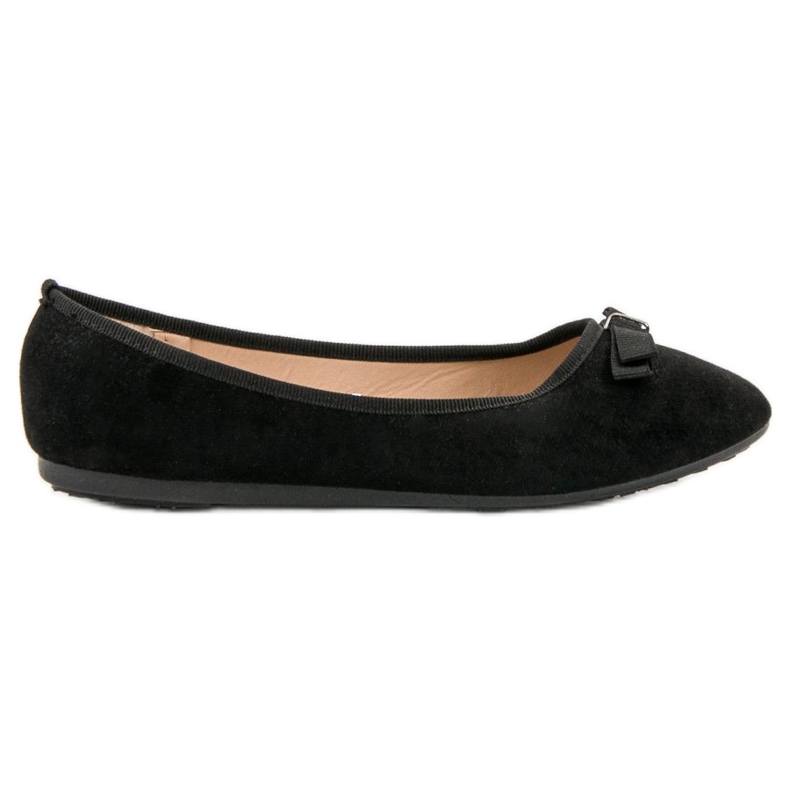 GUAPISSIMA Ballerinas mit Glitzer schwarz