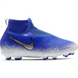 Nike Phantom Vsn Academy Df FG / MG Jr AO3287-410 Fußballschuhe mehrfarbig blau