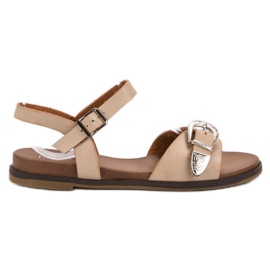 SHELOVET Beige Sandalen