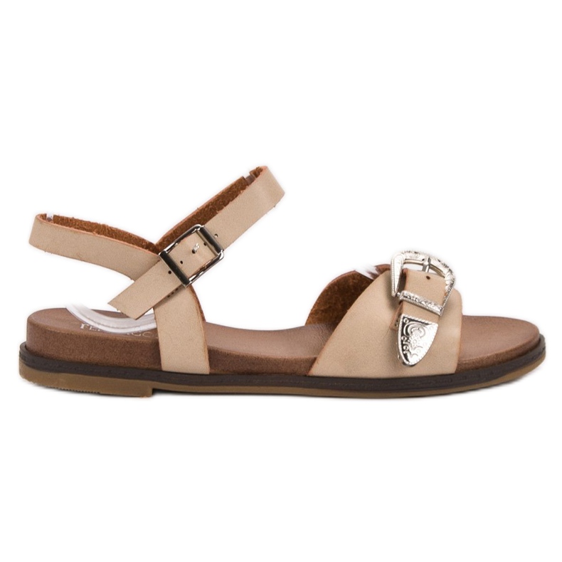 SHELOVET Beige Sandalen