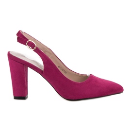 Goodin Pumps mit offenem Absatz rosa