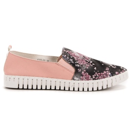 Vices Slipons mit Muster mehrfarbig rosa