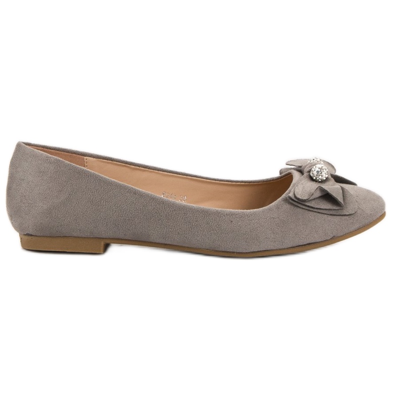 Super Mode Ballerina mit Schleife grau
