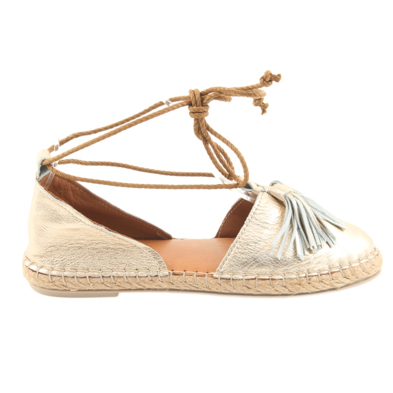 Damen Espadrilles, Badura, gebunden 4875 golden