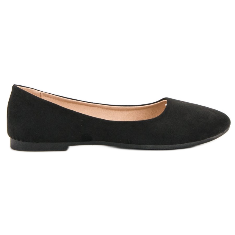 Evento Ballerinas aus schwarzem Wildleder