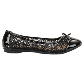 Diamantique Modische Ballerinas schwarz