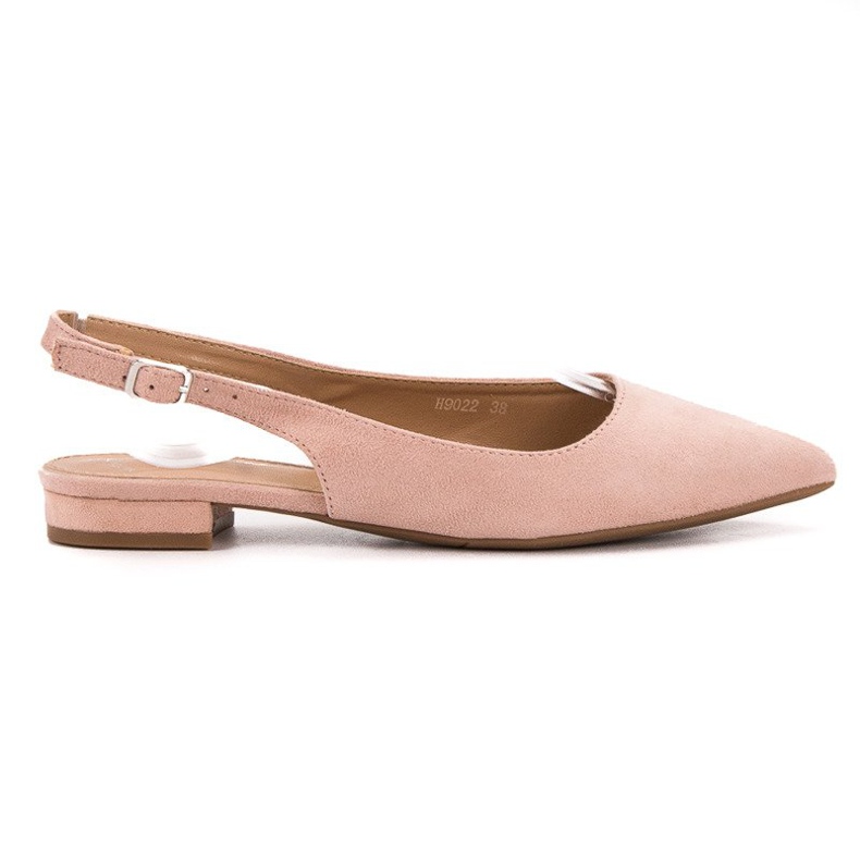 SHELOVET Modische Ballerinas aus Wildleder rosa