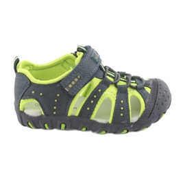 American Club DR11 Klettsandalen für Jungen grün marineblau