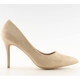 Pumps auf einem Stiletto-Absatz 66-26 Beige II-GAT