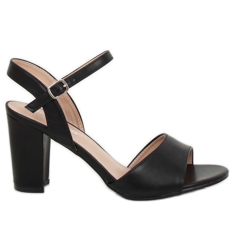 Schwarze Sandalen High Heels FZ583 Schwarz