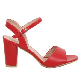 Rote Sandalen mit hohen Absätzen FZ583 Rot