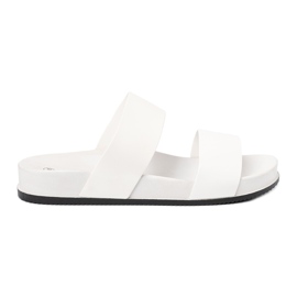 SHELOVET Bequeme weiße Hausschuhe