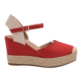 Seastar Espadrilles auf der Plattform rot