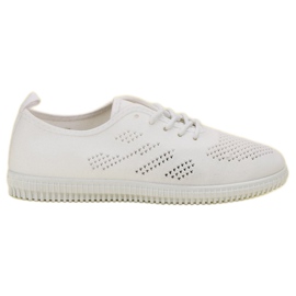 SHELOVET Textile Schnürschuhe weiß
