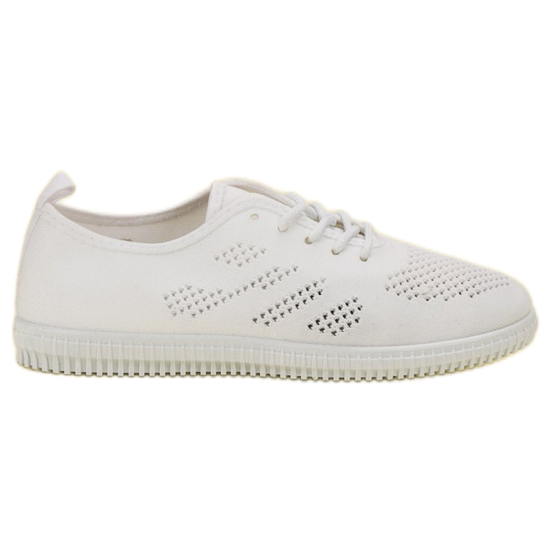 SHELOVET Textile Schnürschuhe weiß